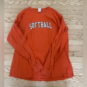 Orange Softball Long Sleeve